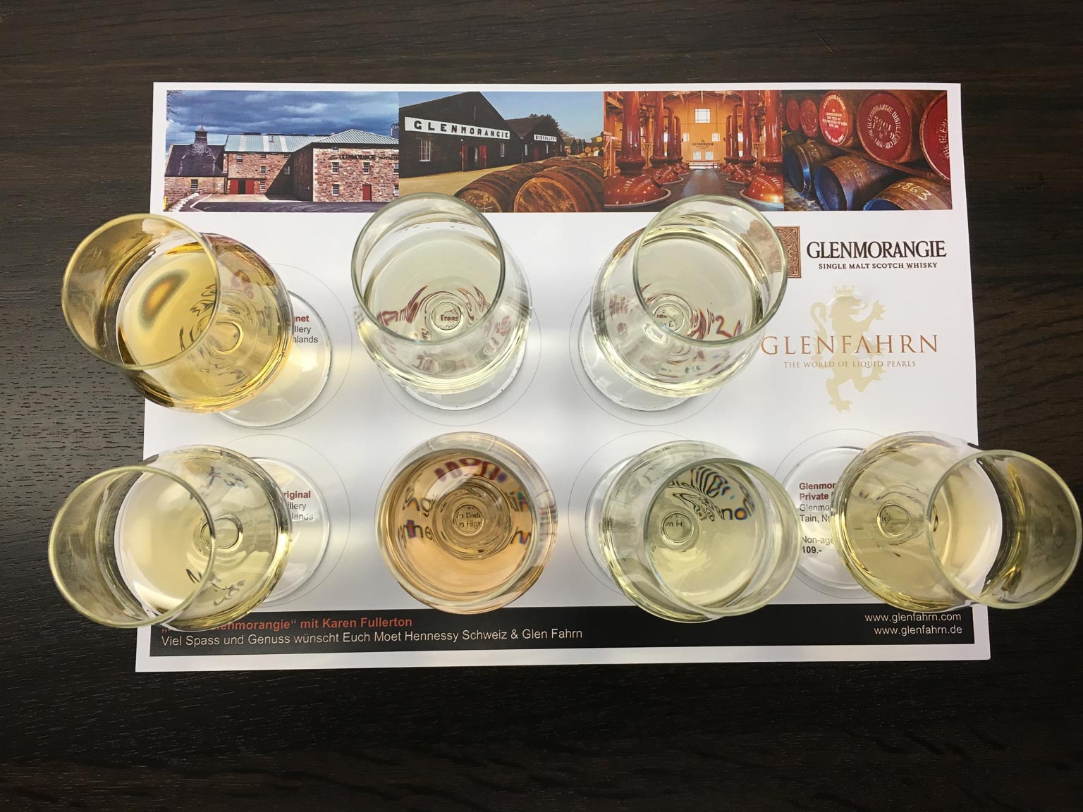 Glenmorangietasting beim Whiskyschiff