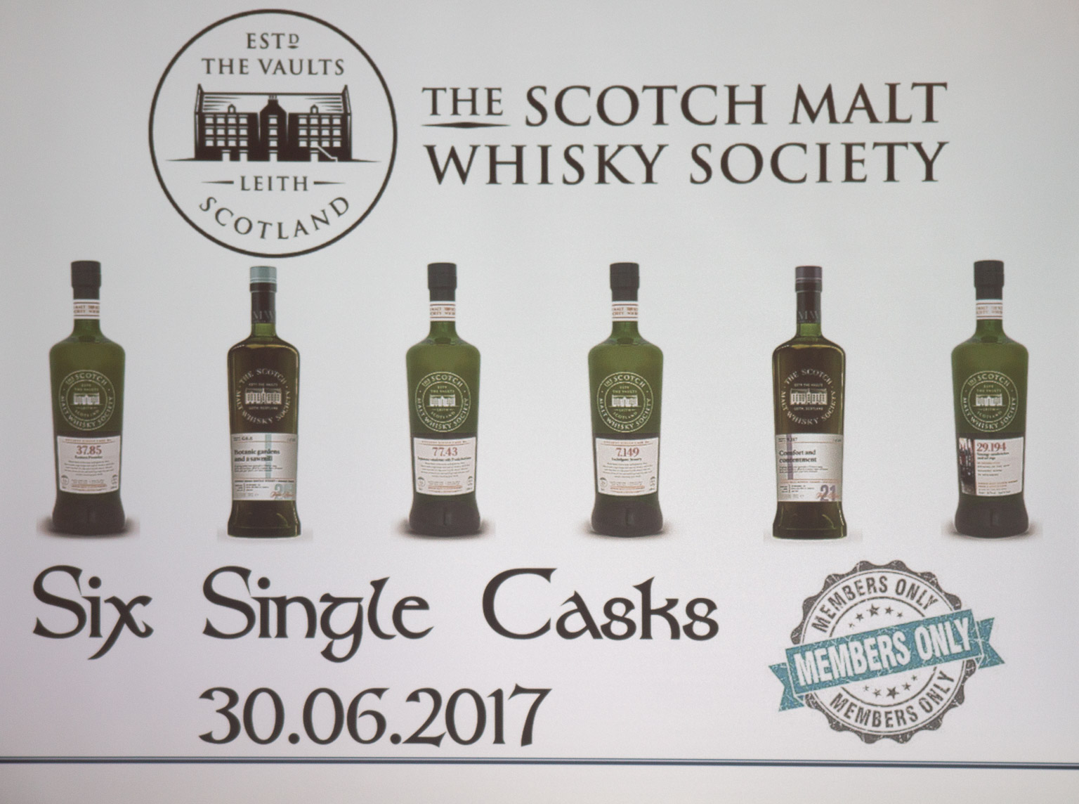 Tasting SMWS Juni 2017